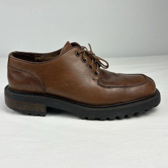 VTG 90s/Y2K Kenneth Cole Platform Moc Toe Oxford Shoes Chunky Lug Soles 8M Brown main image 10